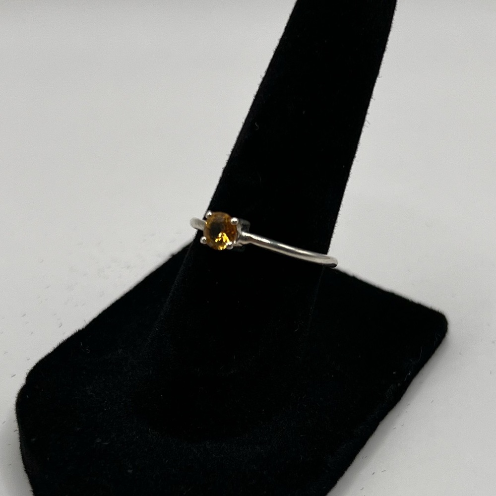Sterling Silver 925 Citrine Ring